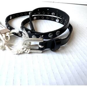 Diesel Women’s Thin Studded Leather Belt NWT Size S